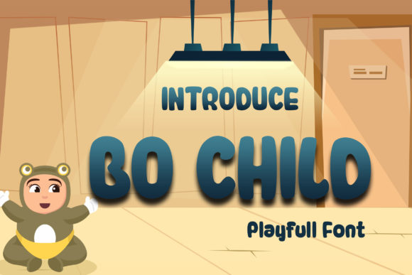 Bo Child: A Bubbly Display Font for Editorial Warmth