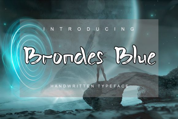Brondes Blue: A Friendly Display Font for Crafters