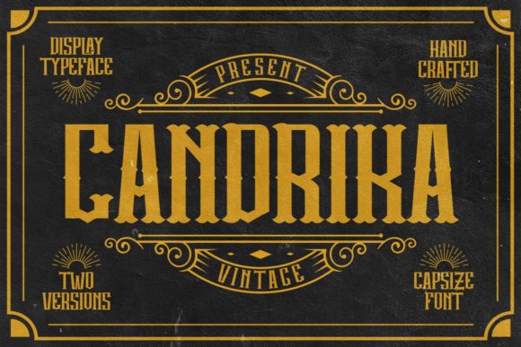 Candrika: A Vintage Display Font with Editorial Soul