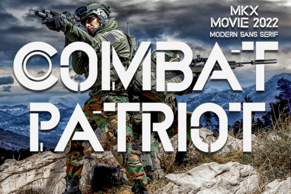 Combat Patriot: A Bold Display Font for Digital Impact