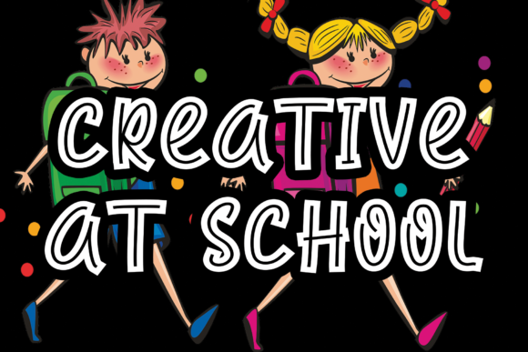 Creative at School: A Fresh Display Font for Digital Brand Moments