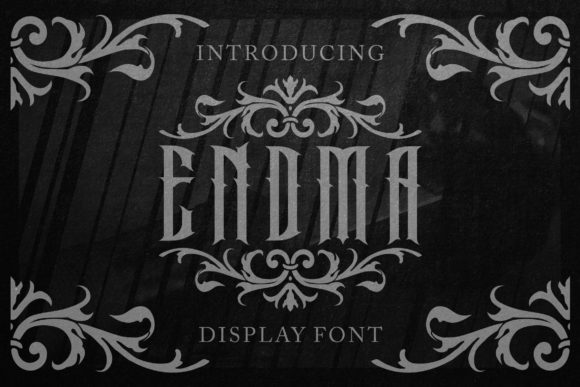 Endma: A Bold Display Font That Makes Handmade Products Shine