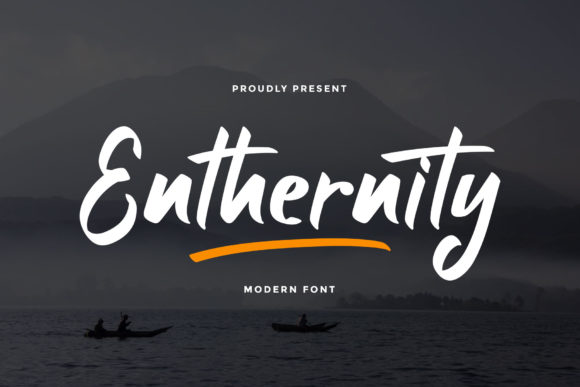 Enthernity: A Neat Display Font for Modern Makers