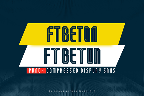 FT Beton: A Modern Display Font for Crafters and Sellers