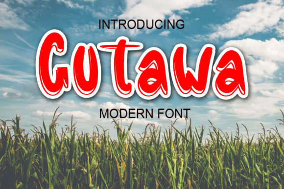 Gutawa Font: A Bold Display Typeface for Campaign Creatives
