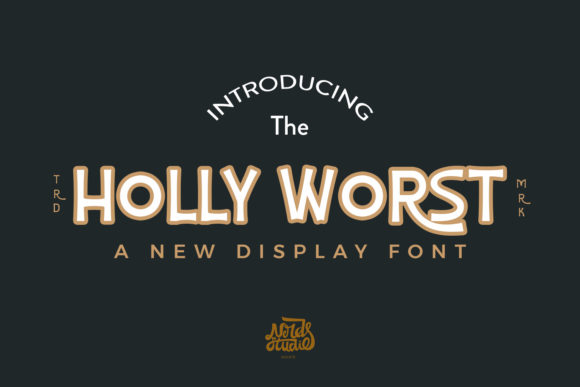 Holly Worst: A Vintage Display Font for Bold Brand Communication