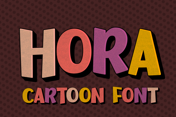 Hora: A Playful Display Font for Handmade Creators