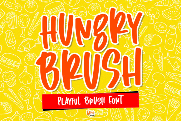 Hungry Brush: A Playful Display Font for Handmade Charm