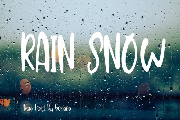 Rain Snow: A Display Font That Fits Real Campaign Moments