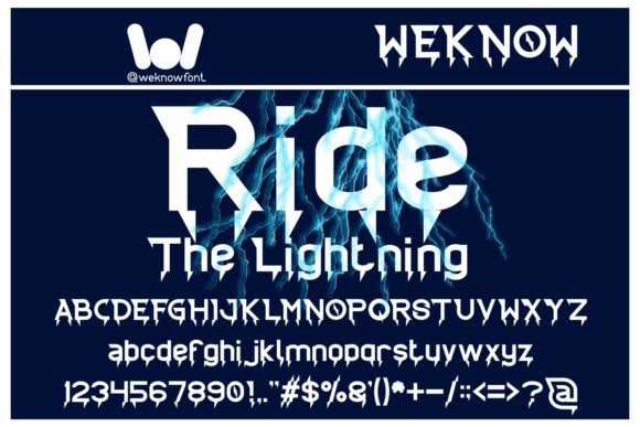 Ride the Lightning: A Bold Display Font for Handmade Creators