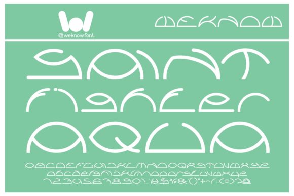 Saint Fighter Aqua: A Playful Display Font for Handmade Creators