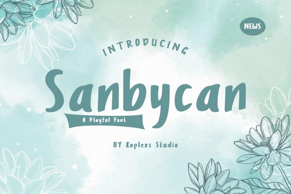 Sanbycan: An Organic Display Font for Digital Creators