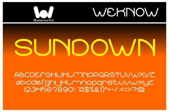 Sundown Sunrise: A Modern Display Font for Web Designers
