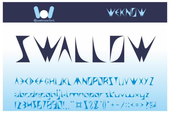 Swallow: A Spooky Display Font for Handmade Labels & Creative Crafting