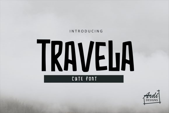 Travela: The Playful Display Font for Makers