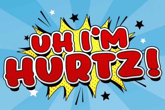 Uh, I m Hurtz: A Bold Retro Display Font for Web Designers